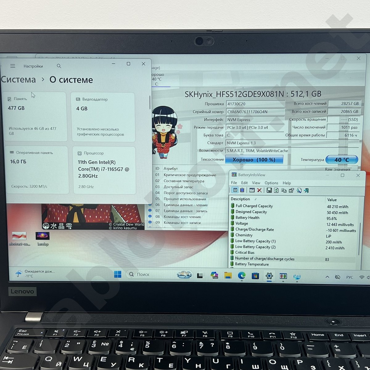Ноутбук Lenovo ThinkPad P14S Gen 2 i7-1165G7 — фото 6