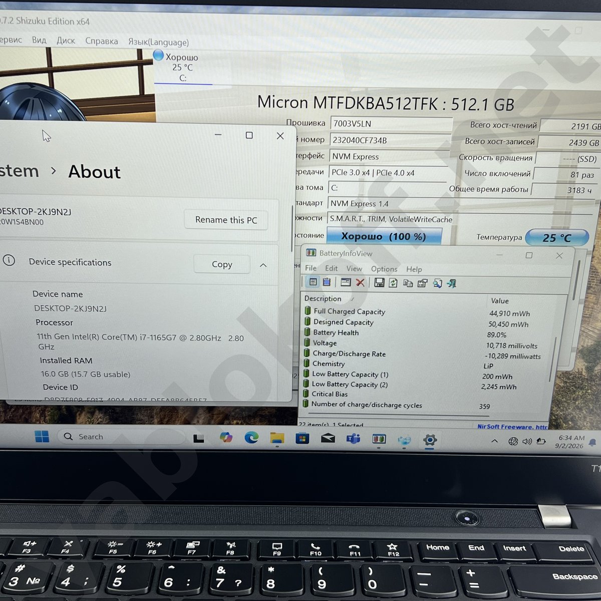 Ноутбук Lenovo ThinkPad T14 Gen 2 i7-1165G7 +LTE — фото 3