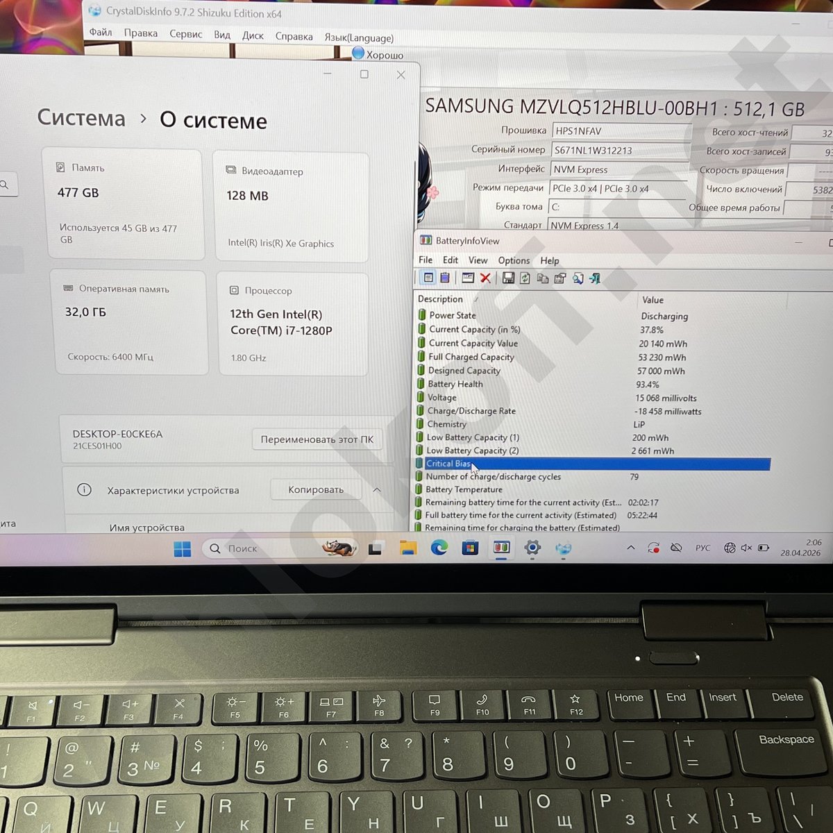 Ноутбук Lenovo ThinkPad X1 Yoga Gen 7 i7-1280P — фото 7
