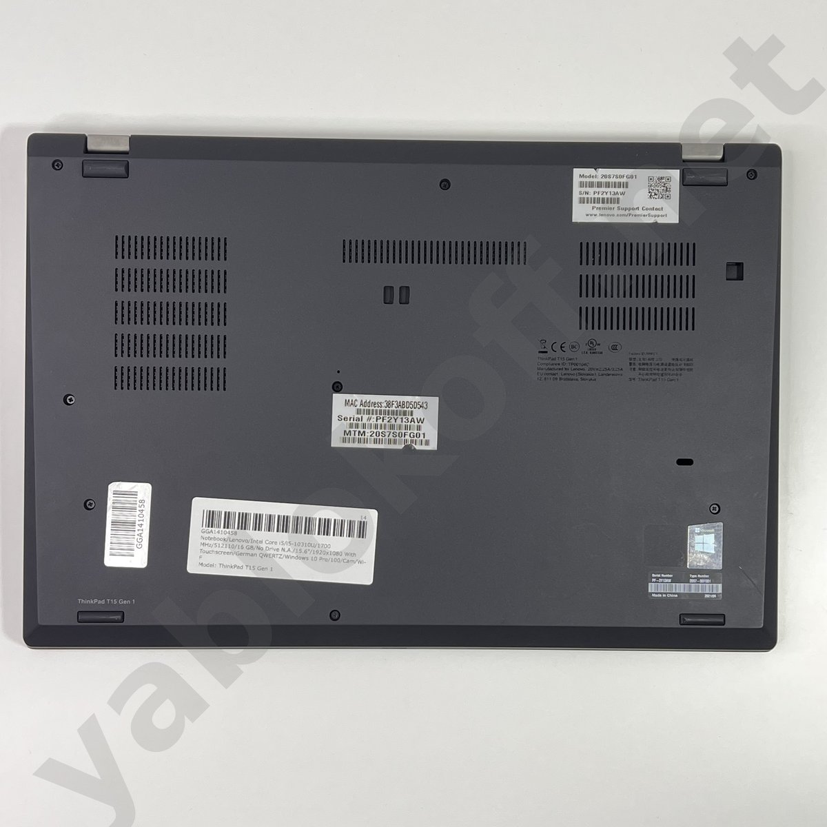 Ноутбук Lenovo ThinkPad T15 Gen 1 i5-10310U сенсорный — фото 8