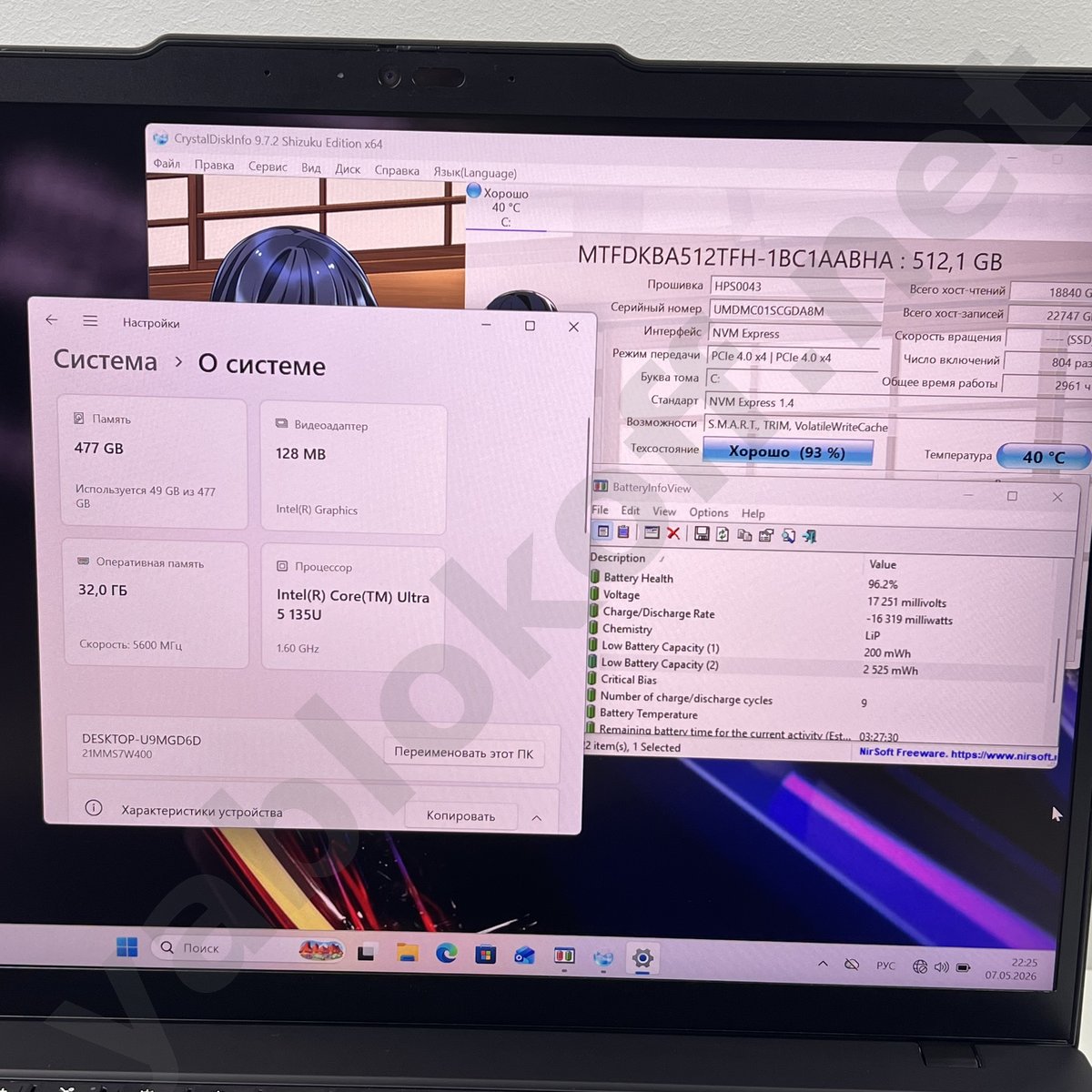 Ноутбук Lenovo ThinkPad T14 Gen 5 Ultra 5-135U 2K — фото 9